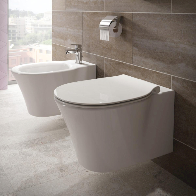 Wandtiefspül-WC Connect A.360x545x350mm m.AquaBlade unsichtb.Bef.weiß Ideal St.