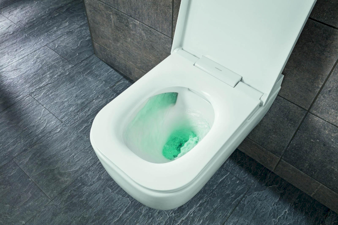 derby AQUAWASH Dusch-Wand-WC komplett spülrandlos f.UP-Spülkasten weiss VIGOUR