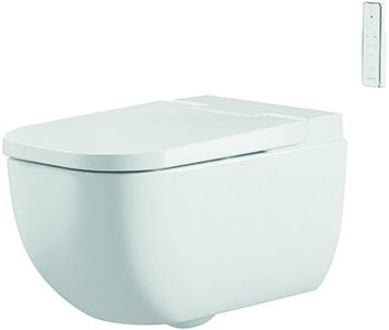 derby AQUAWASH Dusch-Wand-WC komplett spülrandlos f.UP-Spülkasten weiss VIGOUR