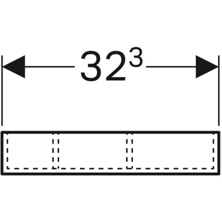 Einsatz Xeno2 32,3x15x6,2cm f.Schublade Geberit