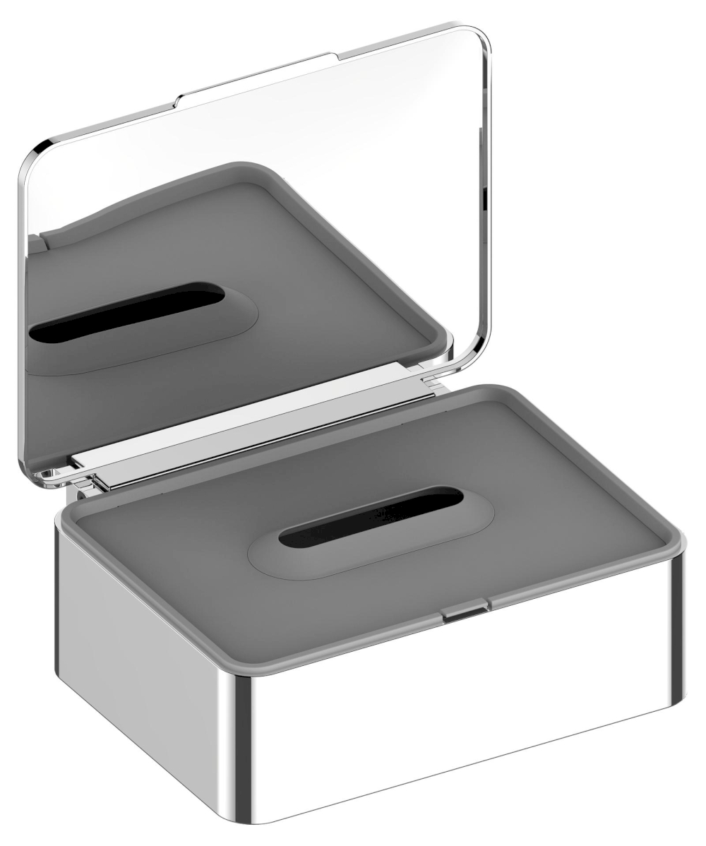 Feuchtpapierbox Plan 14967 Aluminium silber-aloxiert/verchromt