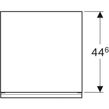 Acanto Seitenschrank mit 1 Schublade u. Innenschublade, 45x52x47,6cm, schwarz