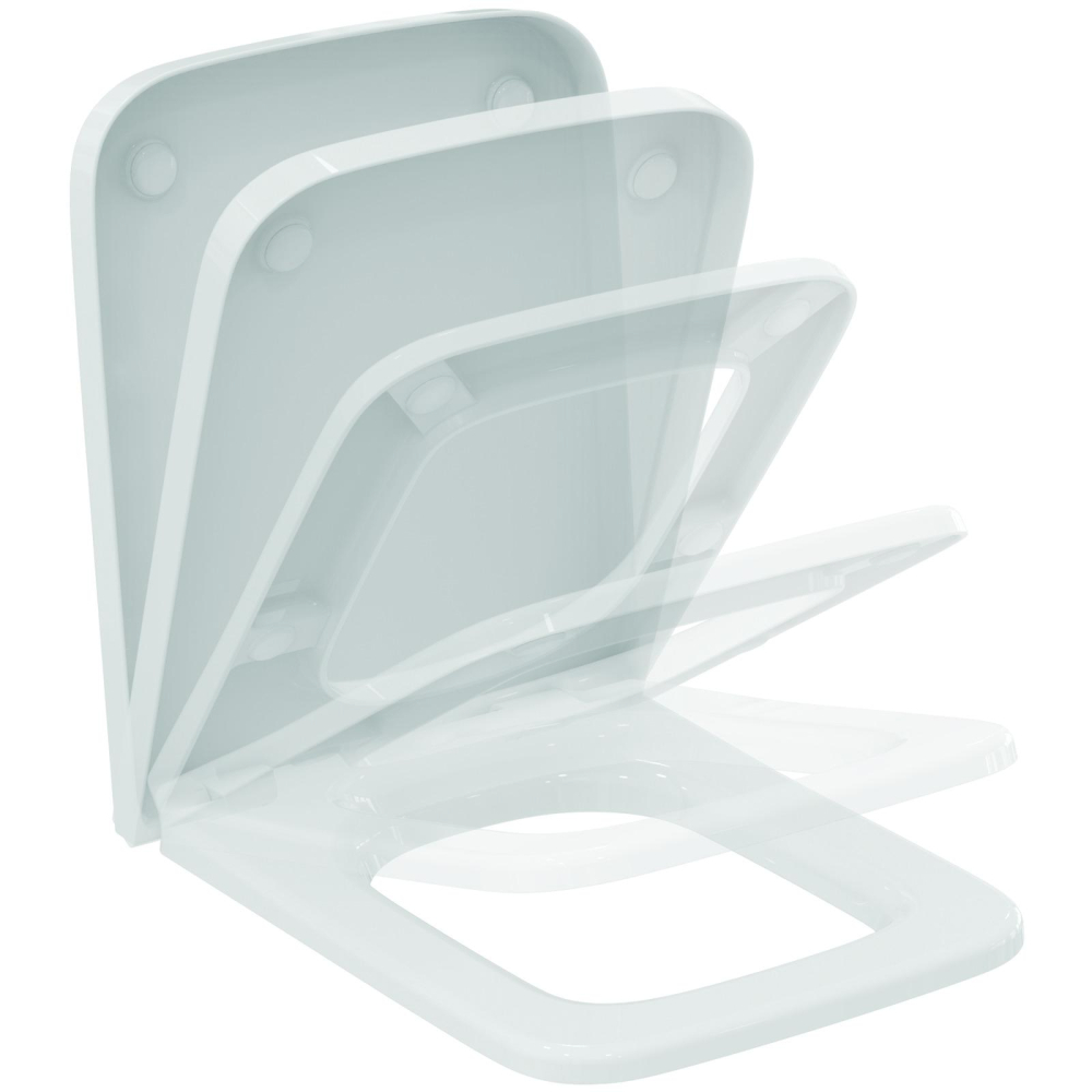 WC-Sitz Blend Cube Softclosing 365x455x35mm weiss Ideal Standard