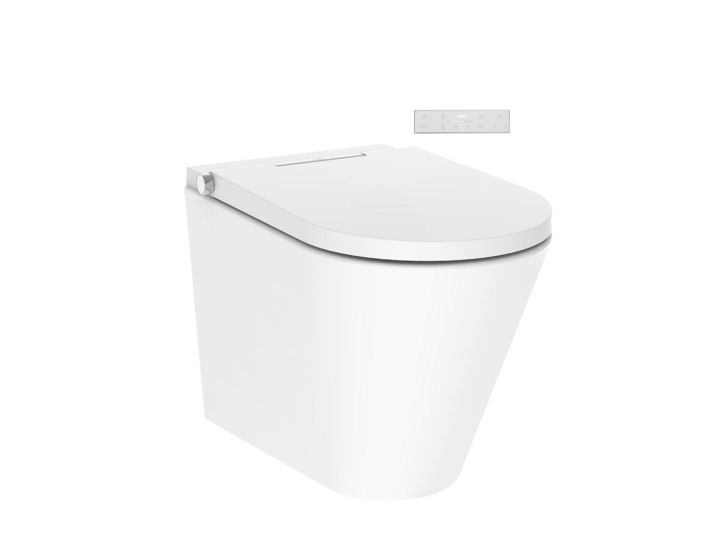 One Plus Dusch-WC Standmodell komplett weiss AXENT